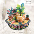 Santoro Pirouette Potted Plants Pop-Up Card