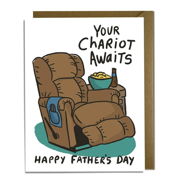 Recliner Chariot Awaits Father’s Day Card