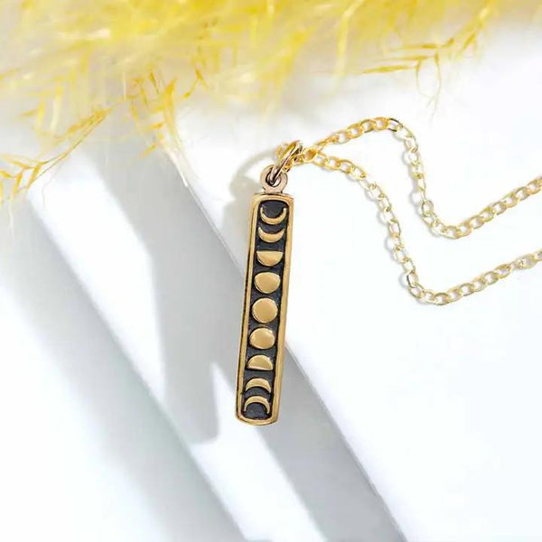 Vertical Moon Phase Necklace