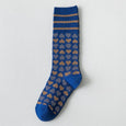 Vintage Love Print Mid-Tube Socks