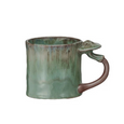 Stoneware Mushroom-Handled Mug