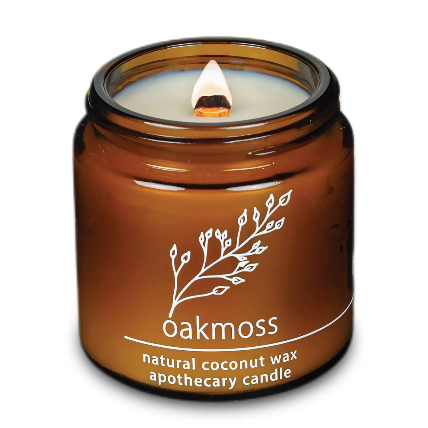 Oakmoss 4oz Apothecary Coconut Wax Woodwick Candle
