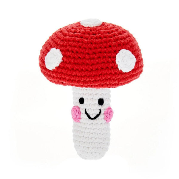 Whimsical Red Mushroom Rattle