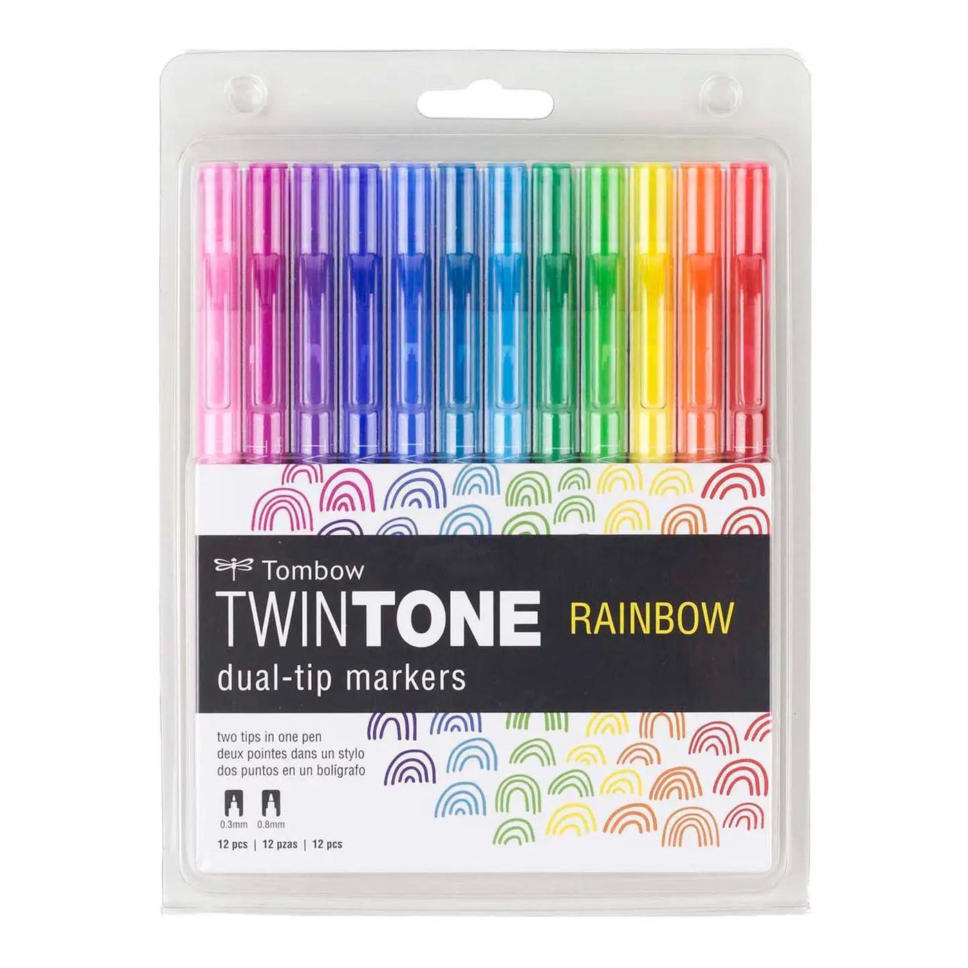 Twintone Marker Set: Rainbow - 12-Pack