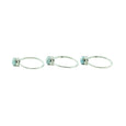 Round Larimar Sterling Silver Ring