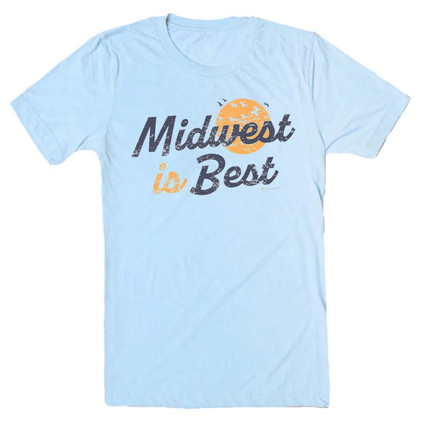 Midwest Is Best Blue T-Shirt