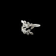Sterling Silver Leaf Cluster Adjustable Ring