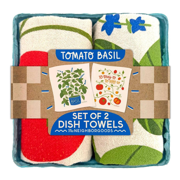 Tomato Basil Tea Towel Set of 2