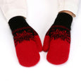 Winter Warm Knitted Plush Mittens
