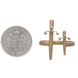 Bronze Adjustable Swords Ring