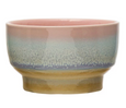 Stoneware Bowl, Reactive Glaze, 3 Colors (each color will vary)