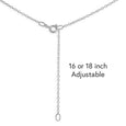 Sterling Silver and Bronze Mini Dagger Necklace