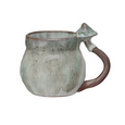 Stoneware Mushroom-Handled Mug