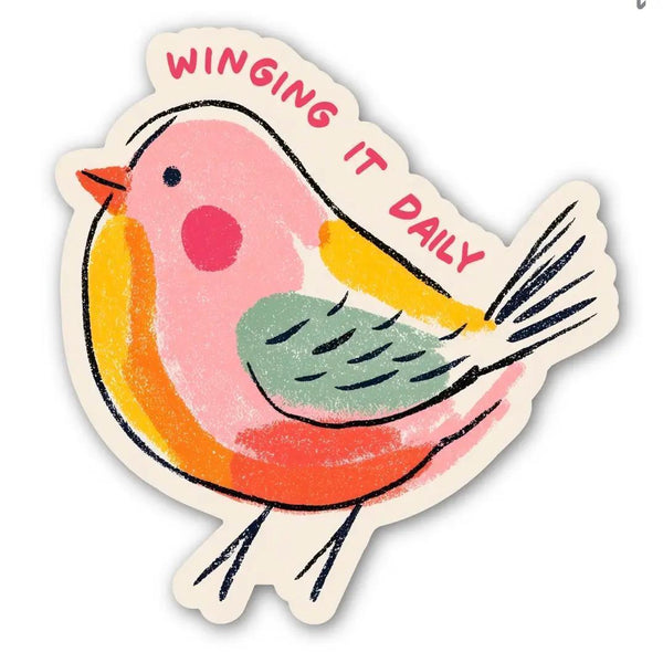 Winging It Daily Bird Sticker
