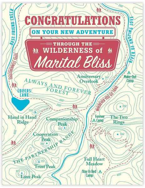 Marital Bliss Map Card