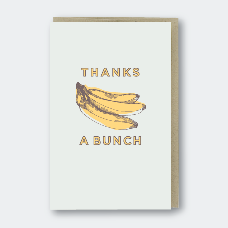 Thanks A Bunch Bananas Card
