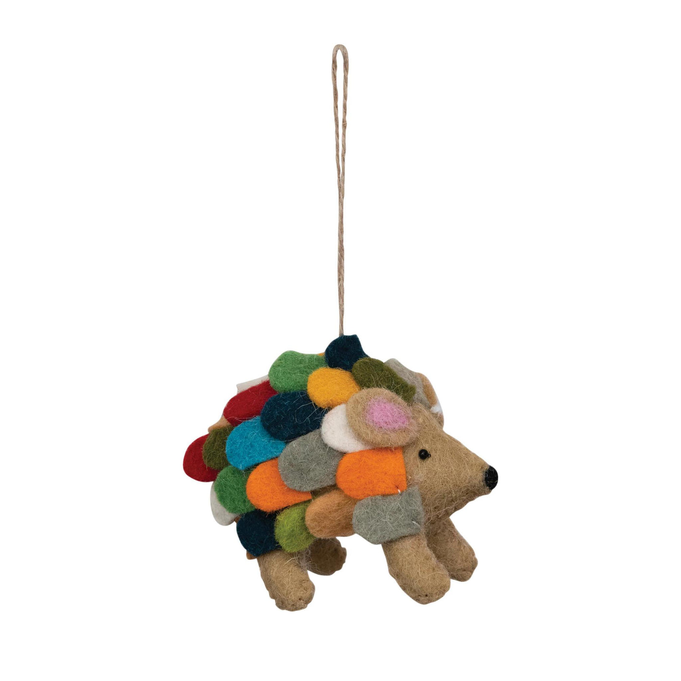 Wool Felt Hedgehog Ornament