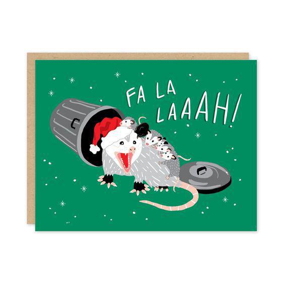 Fa La Possum Holiday Card Set of 8