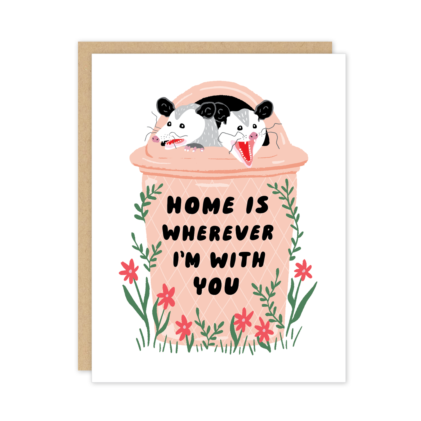 Opossum Home is Wherever You Are Card