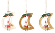 Hand Painted Santa on the Moon Ornament (3 Styles to Choose From!)