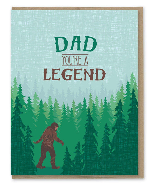 Sasquatch Dad Card