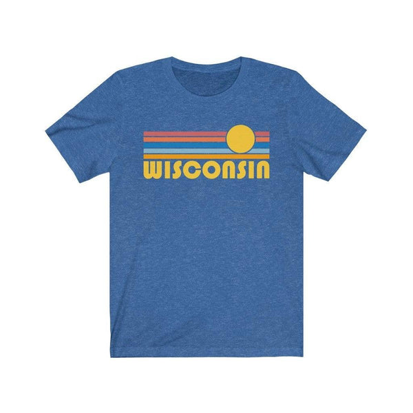 Retro Sunrise Wisconsin T-Shirt