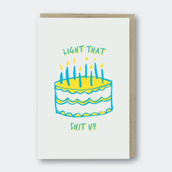 Light That Up Birthday Card