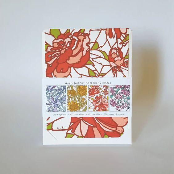 Assorted Flower Note Card Set of 8