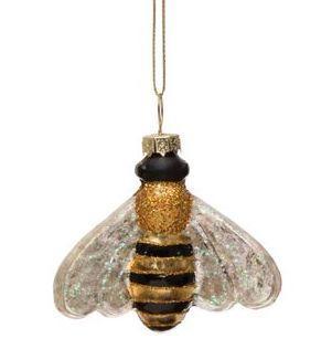 Glass Bee Ornament