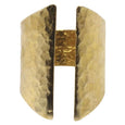 Hammered Brass Gap Ring