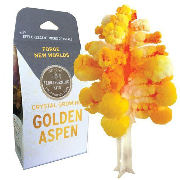Crystal Growing Golden Aspen