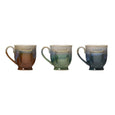 Glazed Stoneware Mug With Teabag Holder