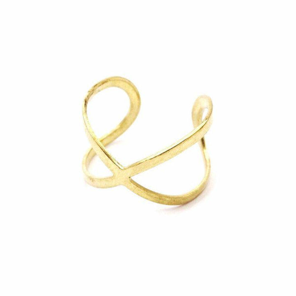 Brass Infinity Ring