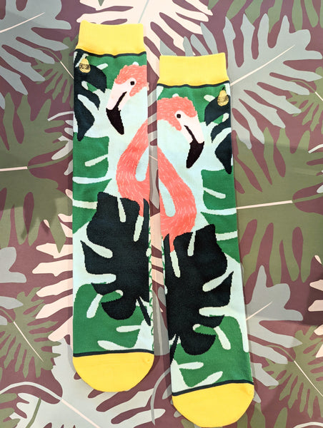 Flamingo Men's Crew Socks