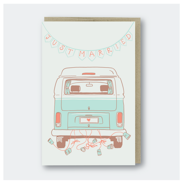 Just Married Camper Card