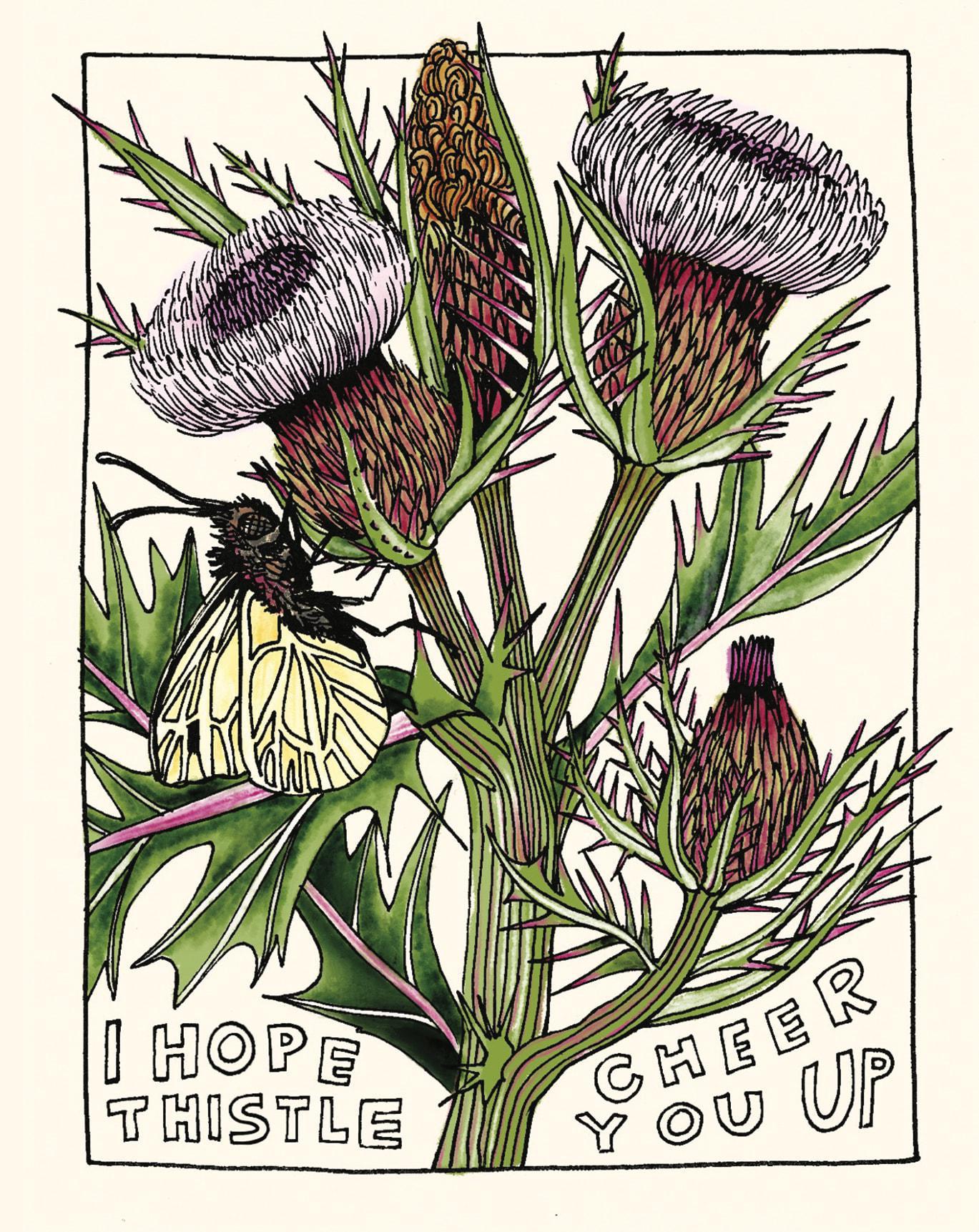 I Hope Thistle Cheer You Up Card