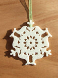 Deer Snowflake Ornament