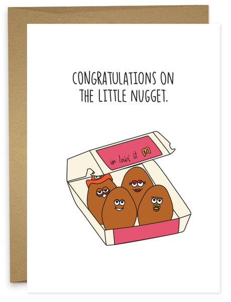 Congrats Nugget Baby Card