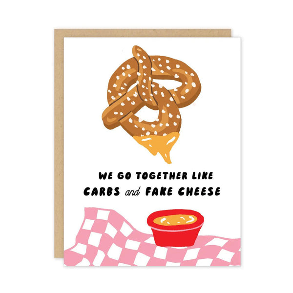 Pretzel & Cheese Love Card
