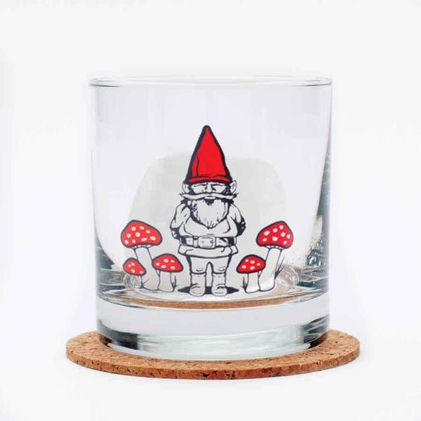 Gnome Rocks Glass