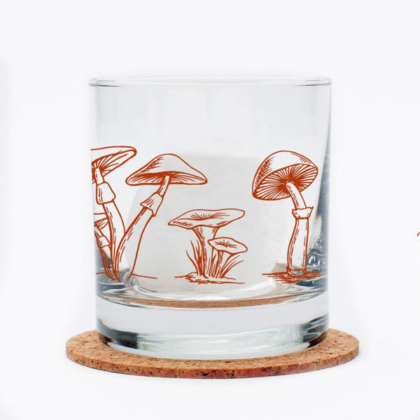 Mushroom Rocks Glass