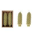Pinecone Taper Candles Set of 2 (2 Colors to Choose From!)