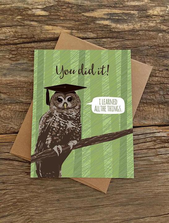 Learned All the Things Graduation Card